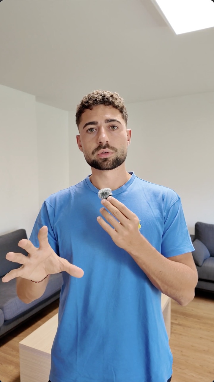 Alexandre face caméra, vidéo brute