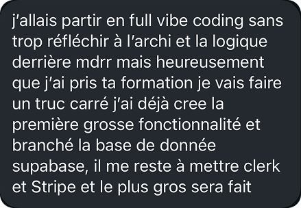 Témoignage client
